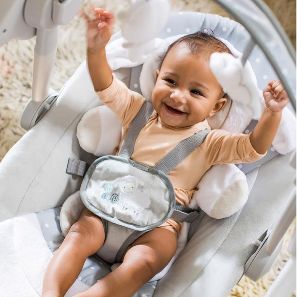 Ingenuity houpačka s melodií Cuddle Lamb 0 m+ do 9 kg 2019