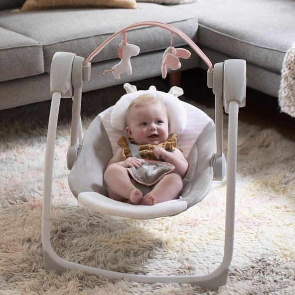 Ingenuity houpačka s melodií Flora the Unicorn 0 m+ do 9 kg