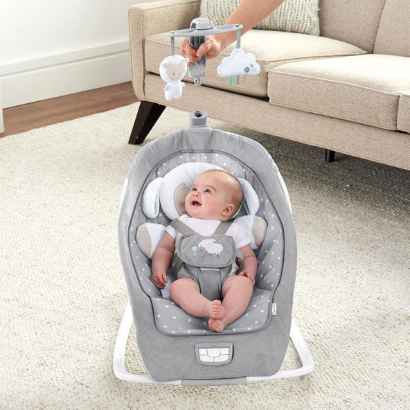 Ingenuity vibrační houpátko s melodií Cuddle Lamb 0 m+ do 18 kg 2019