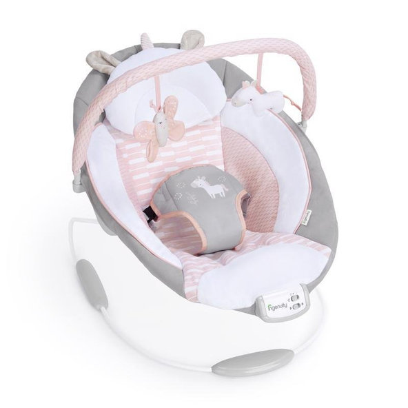 Ingenuity vibrační lehátko s melodií Flora the Unicorn™ 0 m+ do 9 kg
