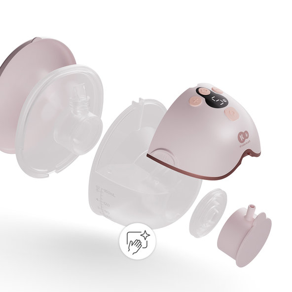 Kinderkraft odsávačka mlieka Single Hands-free Mamaflow Pink