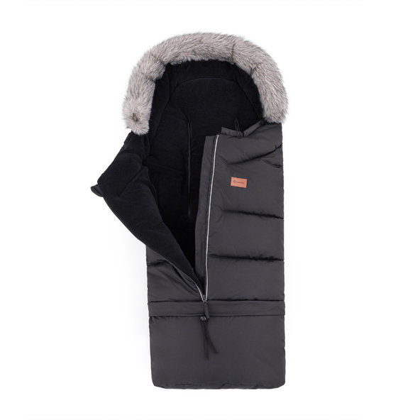 PETITE&MARS Set fusak Arctic 4v1 + rukavice Furry Forever Black