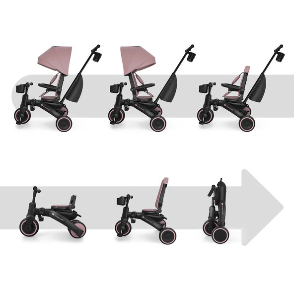 Kinderkraft trojkolka Jazz 3 Pink 9m+