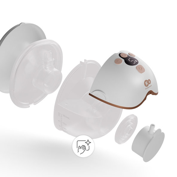 Kinderkraft odsávačka mlieka Single Hands-free Mamaflow Gold