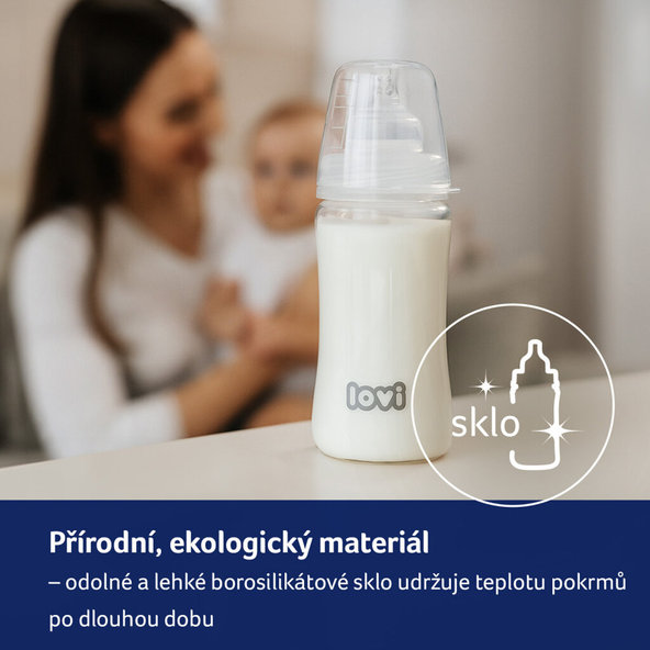 LOVI Skleněná láhev 250 ml