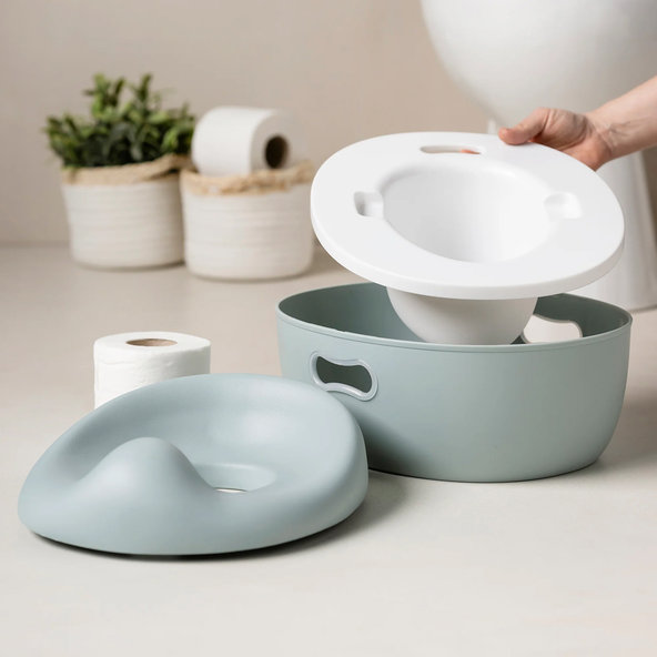 NATTOU Nočník učící 3v1 Potty Sage green