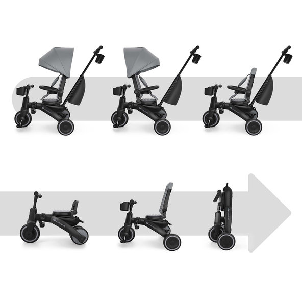 Kinderkraft trojkolka Jazz 3 Grey 9m+
