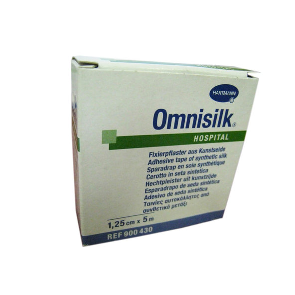 Omnisilk hypoalergenní náplast z bílého hedvábí 1,25 cm × 5 m 1 ks