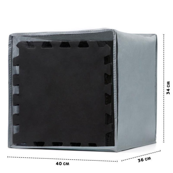 Kinderkraft penová puzzle podložka Luno 150x180 cm Black