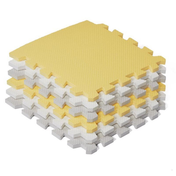 Kinderkraft penová puzzle podložka Luno 150x180 cm Yellow
