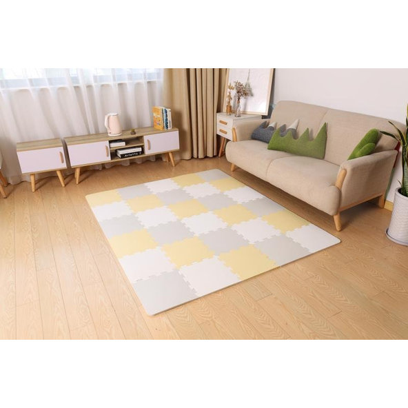 Kinderkraft penová puzzle podložka Luno 150x180 cm Yellow