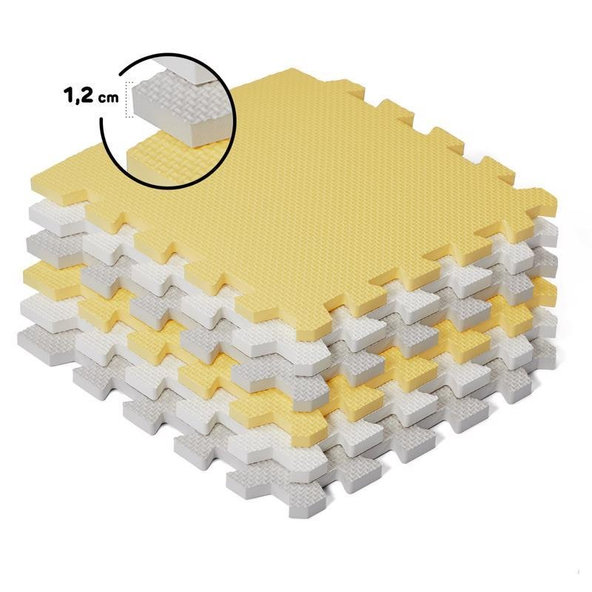 Kinderkraft penová puzzle podložka Luno 150x180 cm Yellow