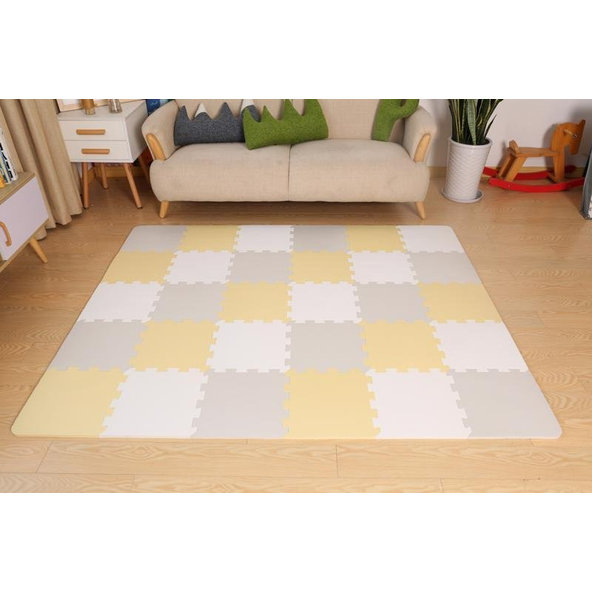 Kinderkraft penová puzzle podložka Luno 150x180 cm Yellow
