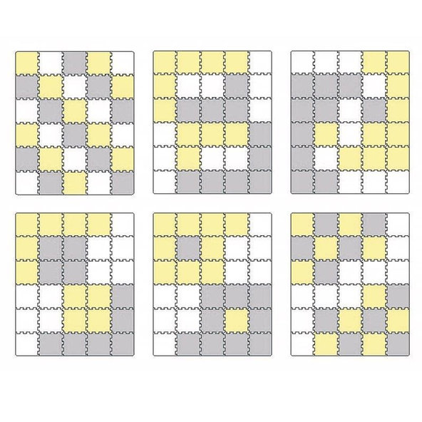 Kinderkraft penová puzzle podložka Luno 150x180 cm Yellow