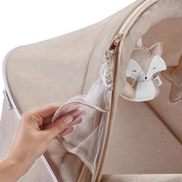 Kinderkraft detská postieľka 3v1 Lovi Beige