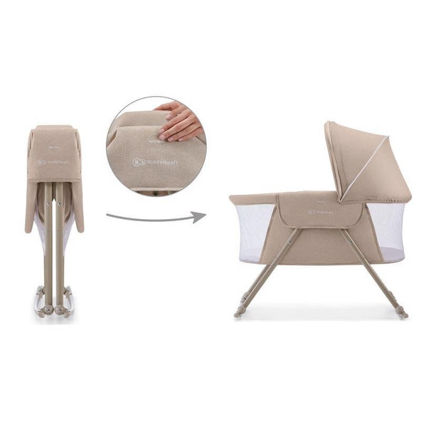 Kinderkraft detská postieľka 3v1 Lovi Beige
