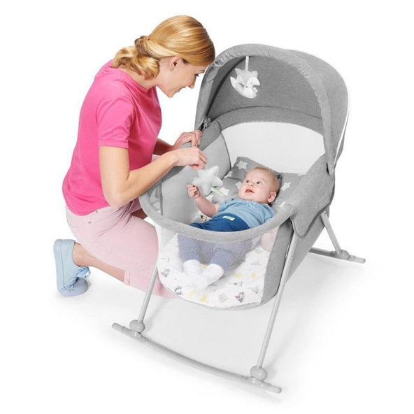 Kinderkraft detská postieľka 3v1 Lovi Gray
