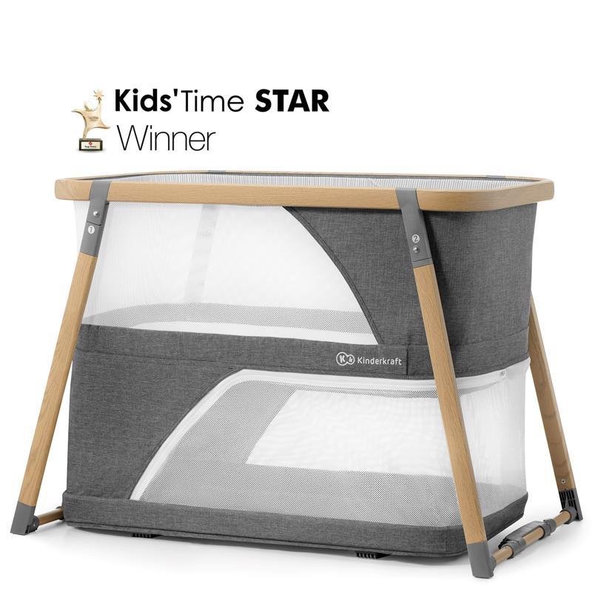 Kinderkraft multifunkčná postieľka 4v1 Sofi Gray