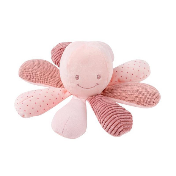 NATTOU Hračka chobotnice edukační 8 aktivit Lapidou pink