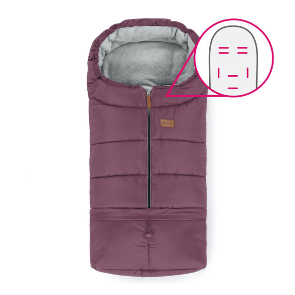 PETITE&MARS Fusak nastavitelný 3v1 Jibot Horizontal Mysterious Plum