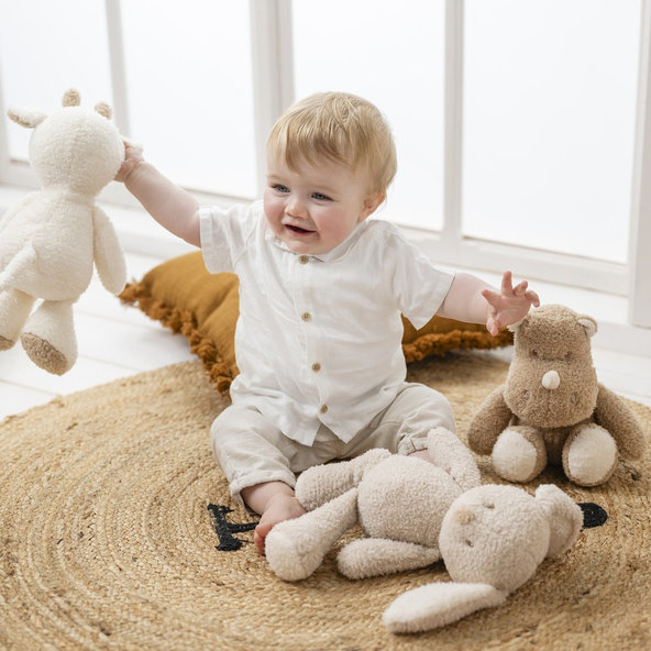 NATTOU Hračka plyšová Teddy zajíček 34 cm 0 m+