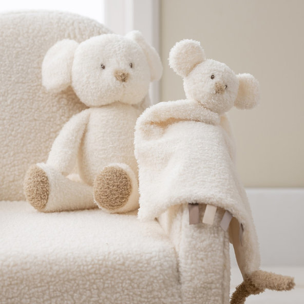 NATTOU Hračka plyšová Teddy myška 34 cm 0 m+