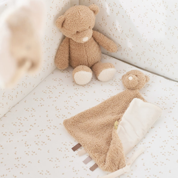 NATTOU Mazlíček plyšový maxi Teddy medvídek 28x28 cm 0 m+