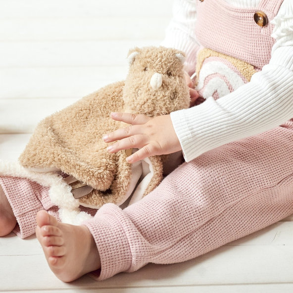 NATTOU Mazlíček plyšový maxi Teddy medvídek 28x28 cm 0 m+