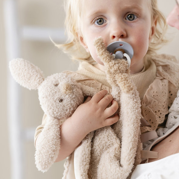 NATTOU Mazlíček plyšový maxi Teddy zajíček 28x28 cm 0 m+