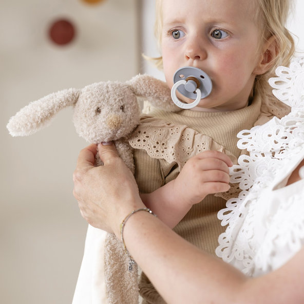 NATTOU Mazlíček plyšový maxi Teddy zajíček 28x28 cm 0 m+