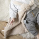 NATTOU Mazlíček plyšový maxi Teddy zajíček 28x28 cm 0 m+
