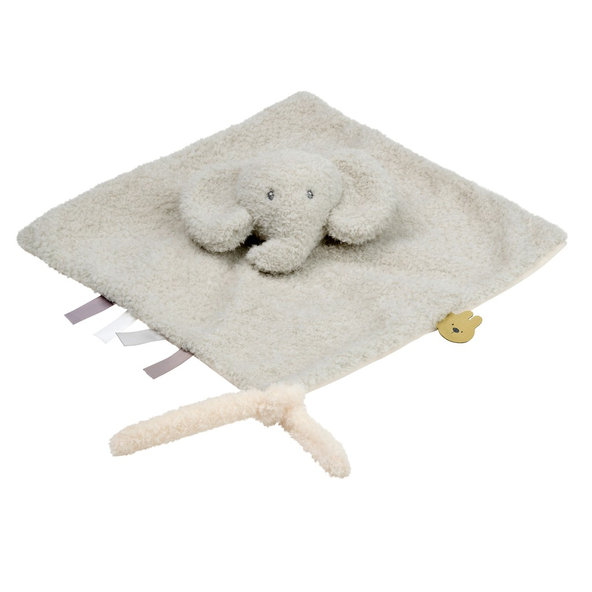 NATTOU Mazlíček plyšový Teddy sloník 28 × 28 cm, 0m+