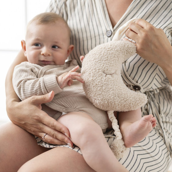 NATTOU Hračka hudební Teddy měsíček 25 cm 0 m+