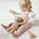 NATTOU Hračka plyšové chrastítko Teddy medvídek 14 cm, 0m+
