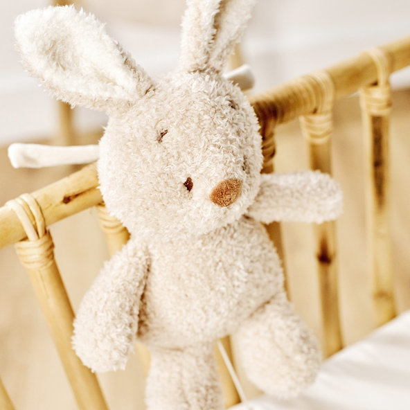 NATTOU Hračka plyšová hudební Teddy zajíček 24 cm 0 m+