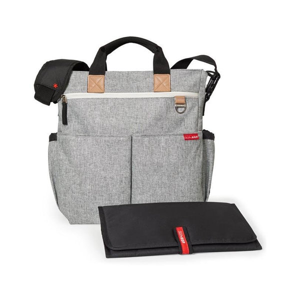 SKIP HOP Duo Signature přebalovací taška šedá melírovaná