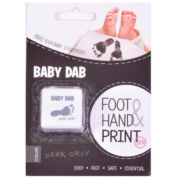 Baby Dab barva na dětské otisky šedá