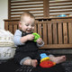 Baby Einstein Stack & Teethe™ hryzátko stohovací 2v1 0 m+