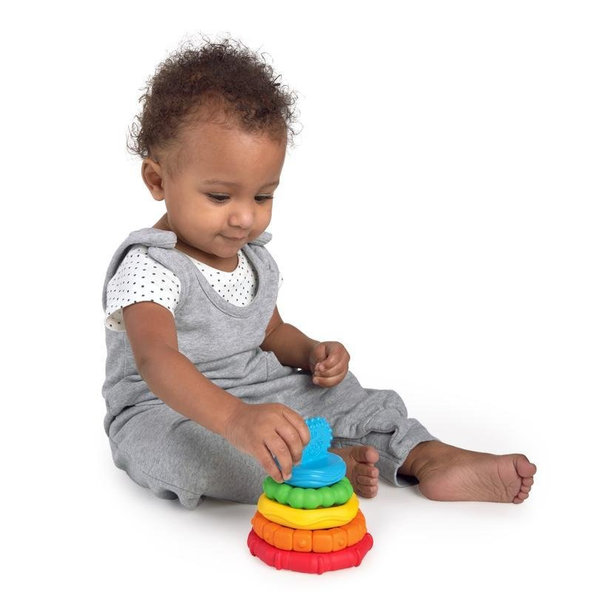 Baby Einstein Stack & Teethe™ hryzátko stohovací 2v1 0 m+