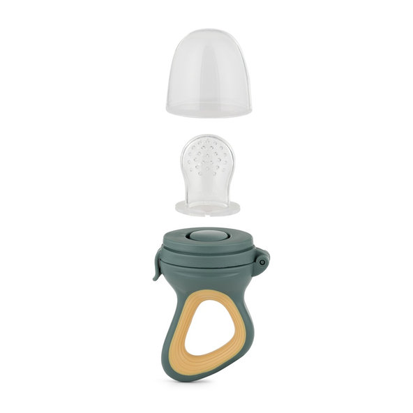 PETITE&MARS dudlík na krmení Fruzi Green&Ochre 6m+ 1 ks