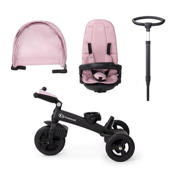Kinderkraft trojkolka Easytwist Mauvelous Pink