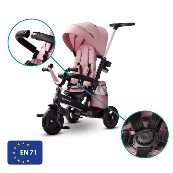 Kinderkraft trojkolka Easytwist Mauvelous Pink