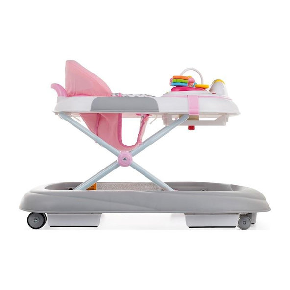 PETITE&MARS chodítko se zvukem Monty Chevron Pink
