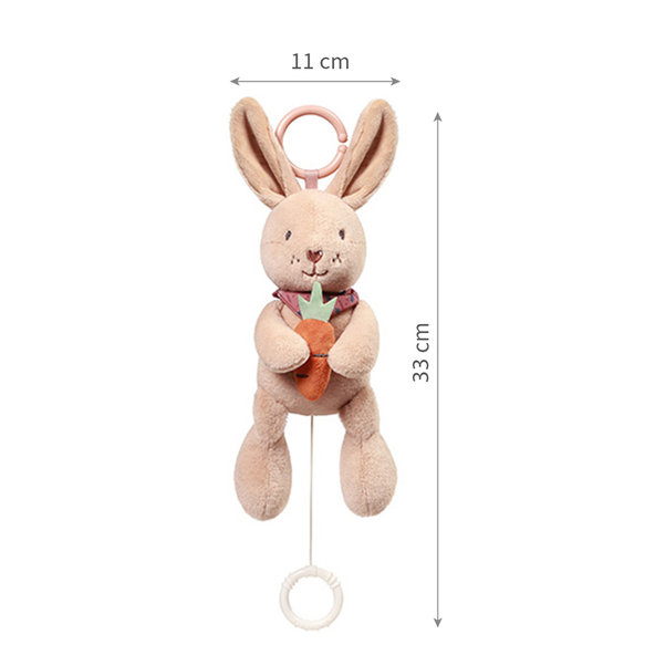 Babyono Rabbit Karo hudební hračka na C kroužku 0 m+