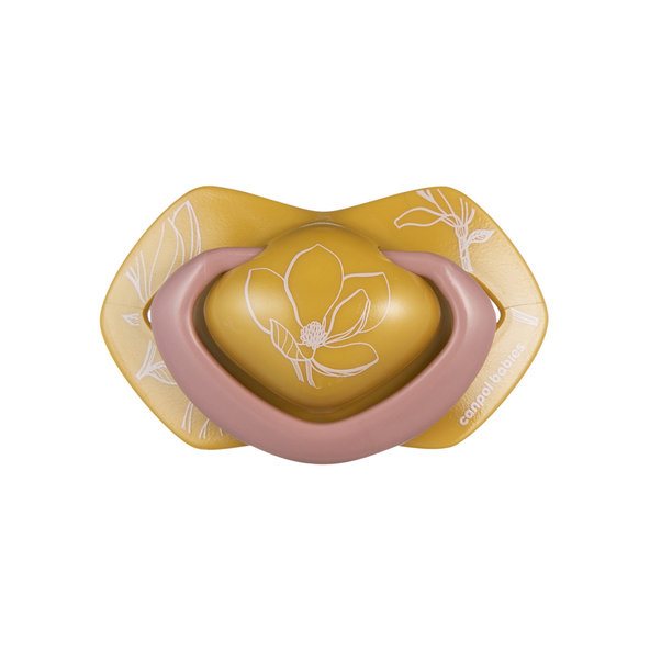 Canpol Babies Light Touch Gold silikonový sym. dudlík 6–18 m 2 ks