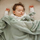 Babyono deka z přírodní bavlny 0 m+ 75×100 cm šalvějová