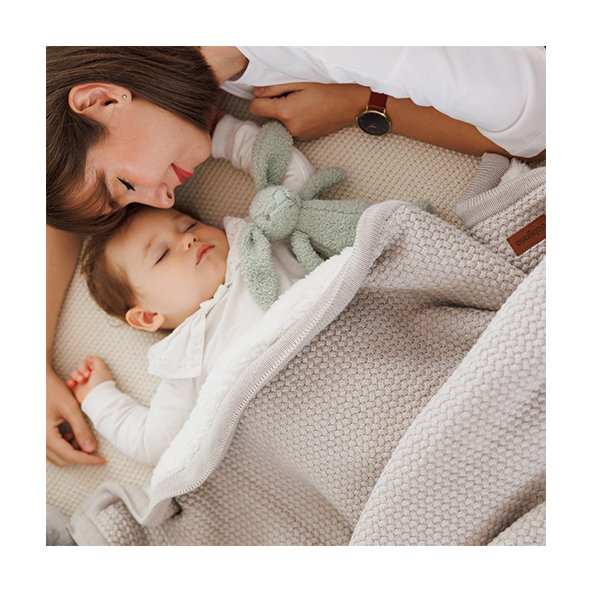 Babyono deka s fleecovou podšívkou 75×100 cm šedá