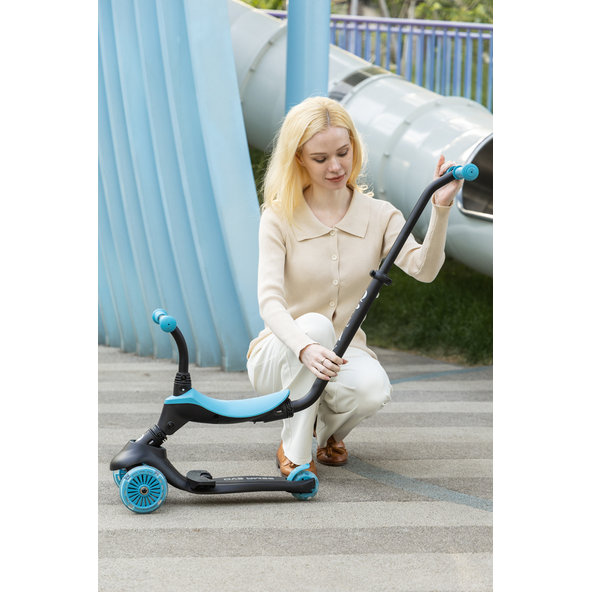 QPLAY Odrážedlo a koloběžka Sema Evo 6v1 Sky Blue 12 m+