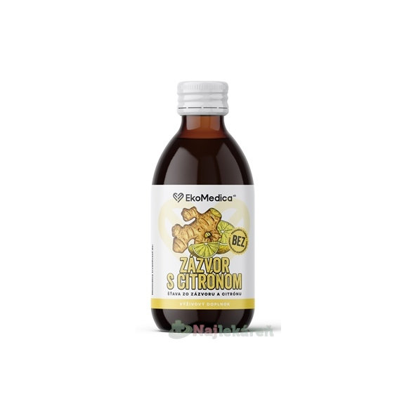 EkoMedica SK Zázvor s citronem šťáva 250 ml