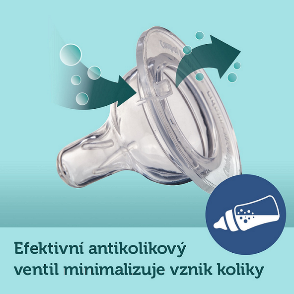 Canpol Babies Bonjour Paris široká kojenecká láhev modrá 240 ml